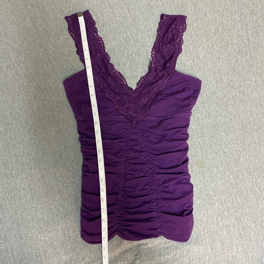 NWOT Free People Rouched Cami Tank Size Medium - Picture 3 of 6